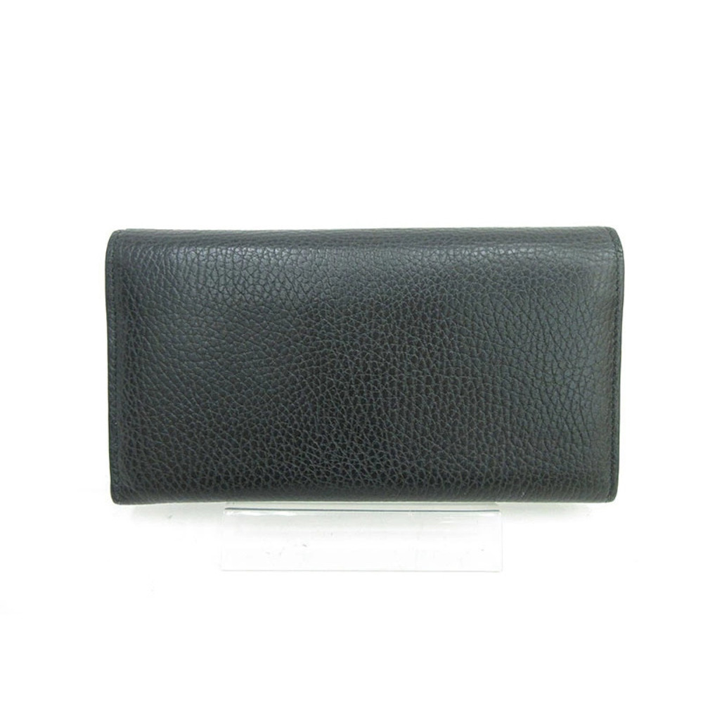 GUCCI Long Wallet Interlocking Black Leather - Picture 2 of 9